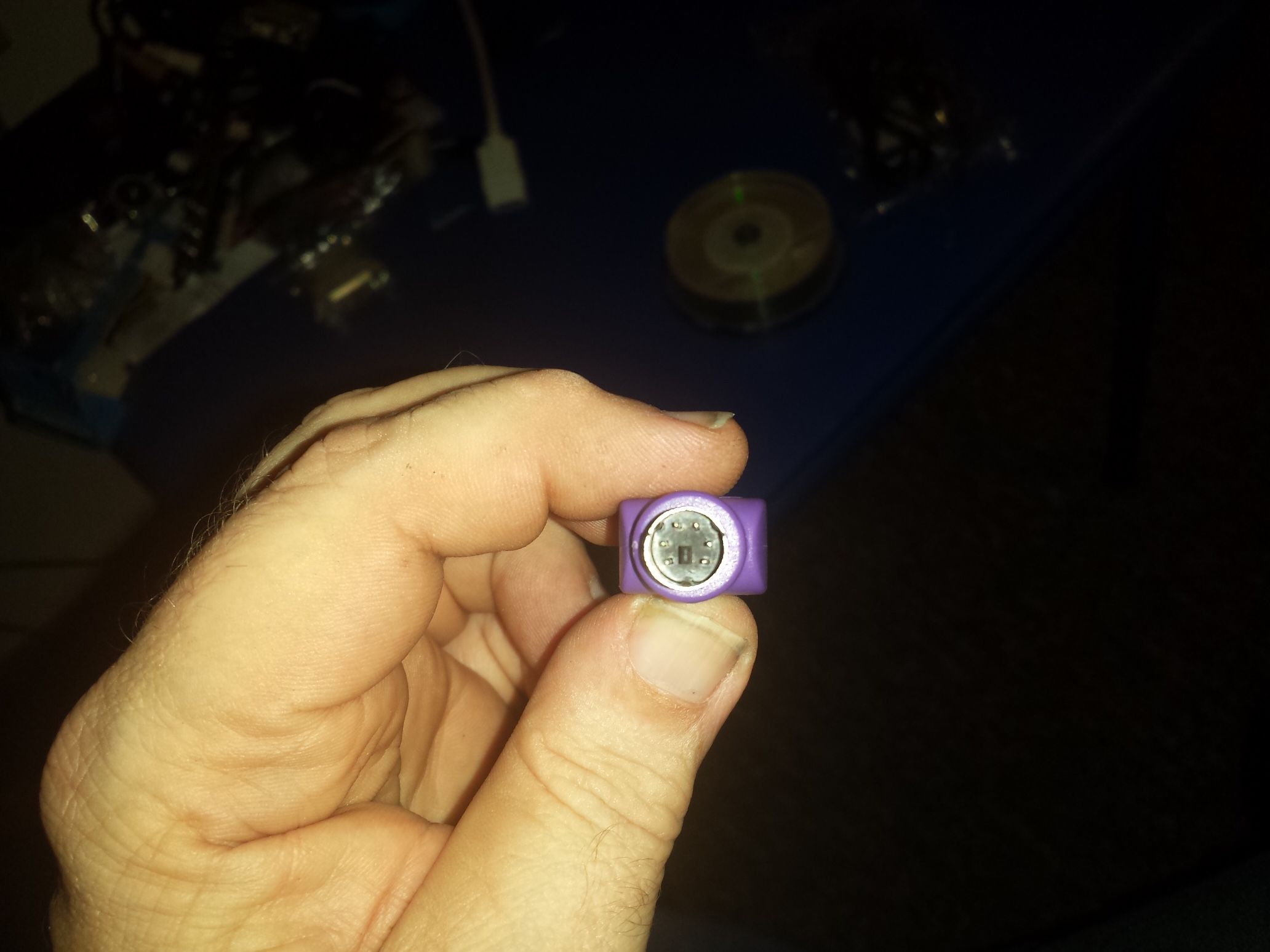 2 PS2 Female Keyboard to Male USB Input Computer PC Adapter