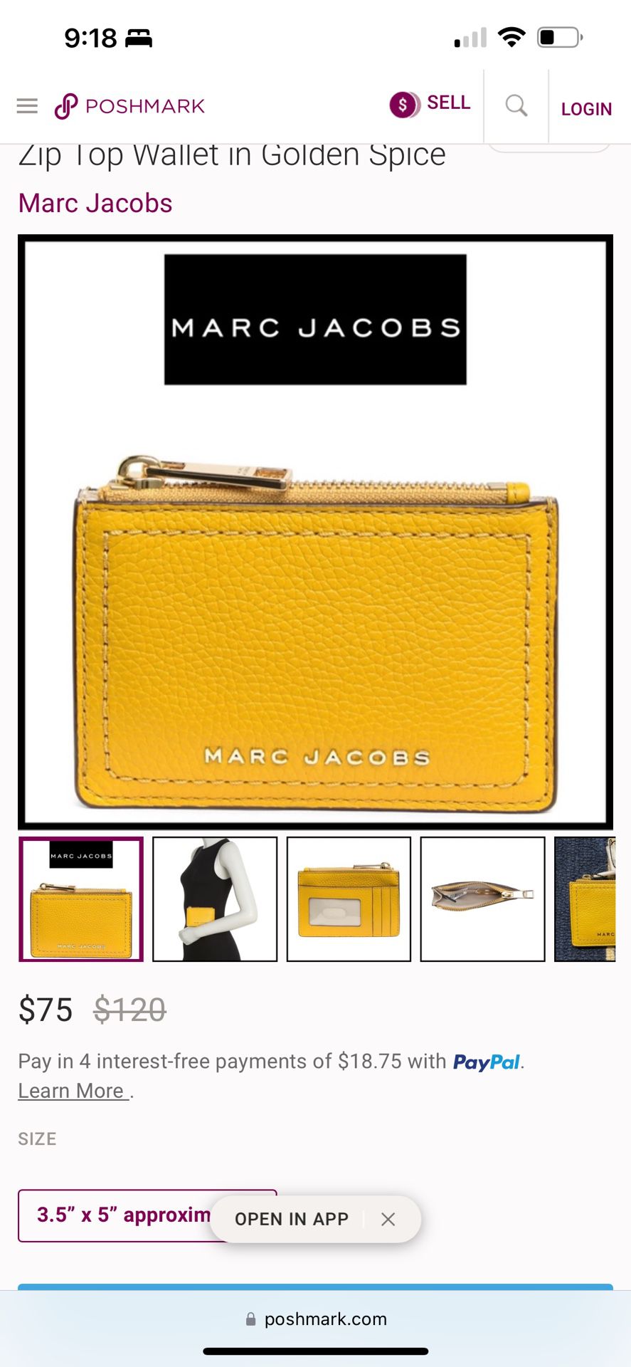 Marc Jacobs leather Wallet