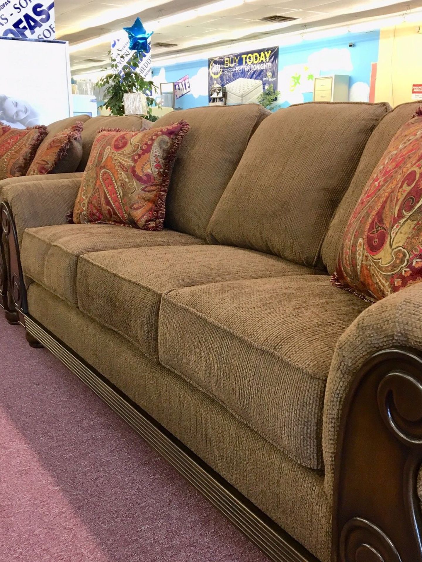 💥Furniture Sale!💥 Brand New Sofa Loveseat Livingroom Set! $50 Down Takes It Home Today!