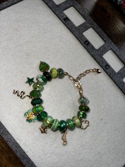 Green Goddess Charm bracelet