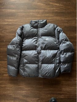 Puffer jacket, Nike color grey