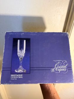 Bretagne Crystal Flutes.