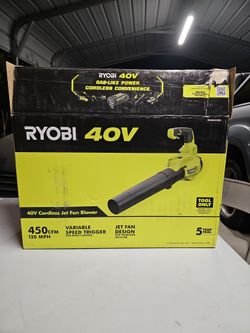 Ryobi 40V Cordless Jet Fan Blower (Tool Only)