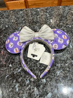 Disney Parks Loungefly 100 Platinum Minnie Headband Ears Mickey And Friends.  Brand new with tags.  Smoke free home