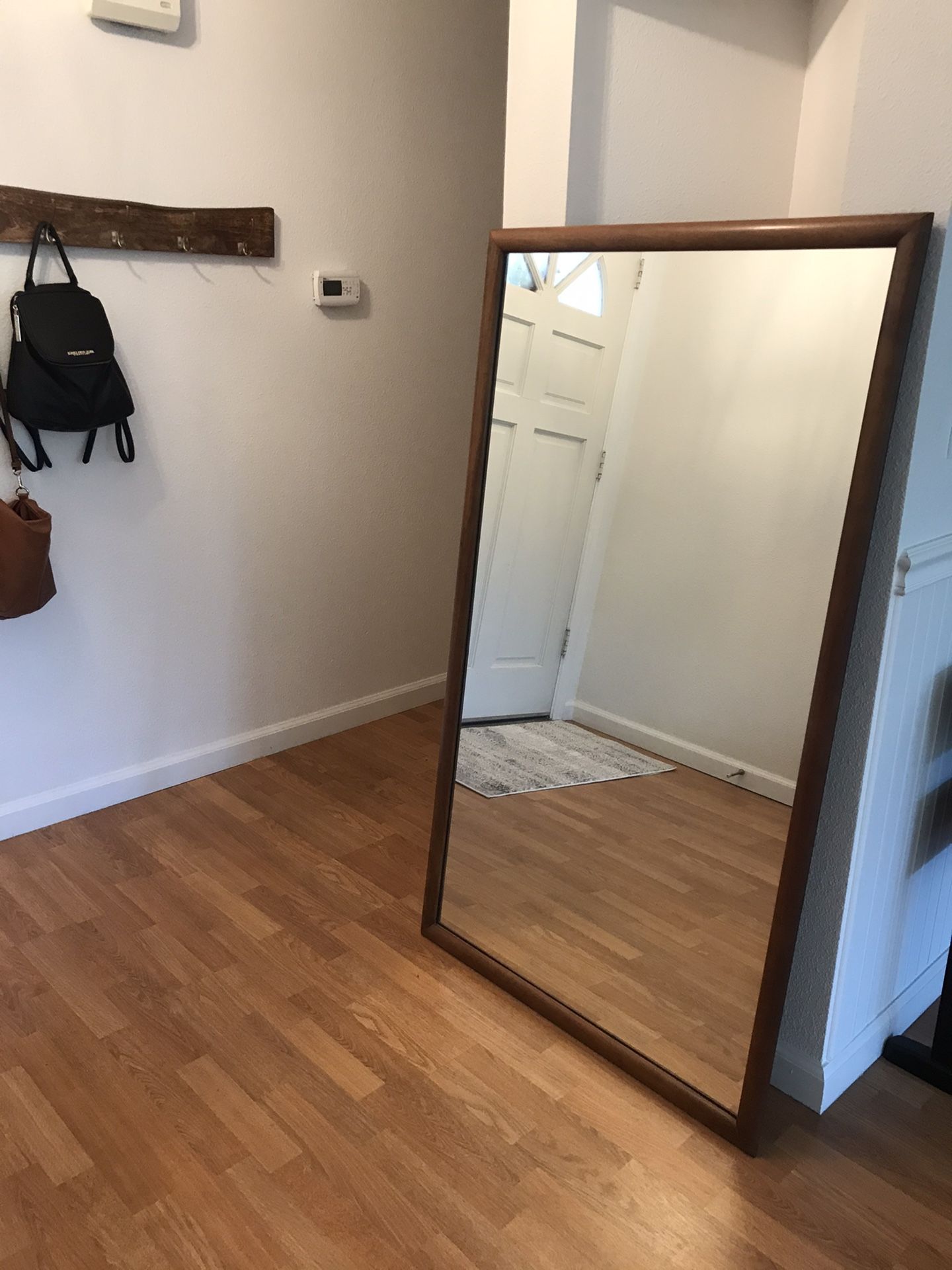 Drexel Vintage Oak Framed Mirror 32x56