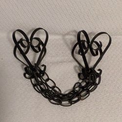 Chains Black Wall Decor Vintage Wrought Iron Wall Decor