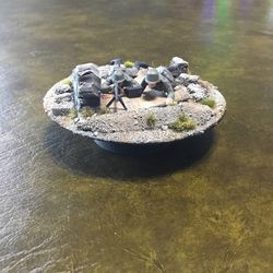 Diorama- German Machine Gun Team Among Ruins