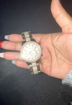 Mk rose gold watch
