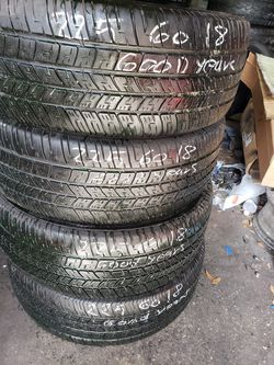 4 Used Tires 225 60 18 Good Years  Thumbnail