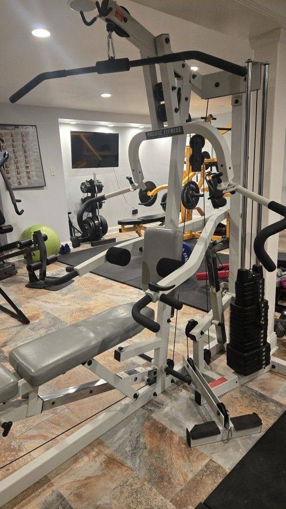 Pacific Fitness Workout Cable  Machine Home Gym