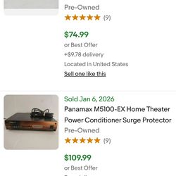 Panamax m5100  home theater power conditioner