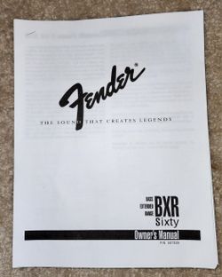 Bass Amp. Fender BXR 60