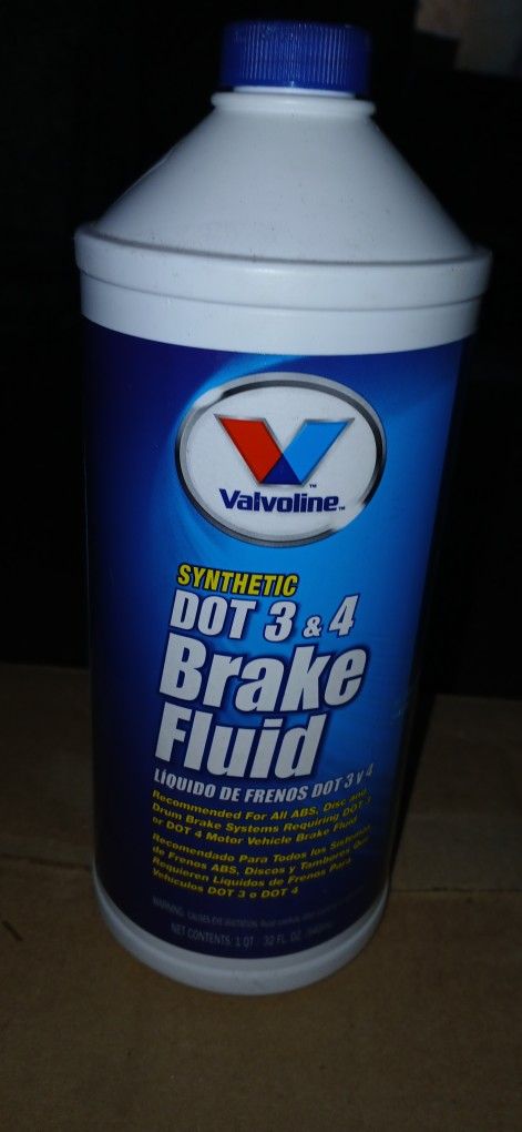 VALVOLINE DOT 3/4 SYNTHETIC BRAKE FLUID