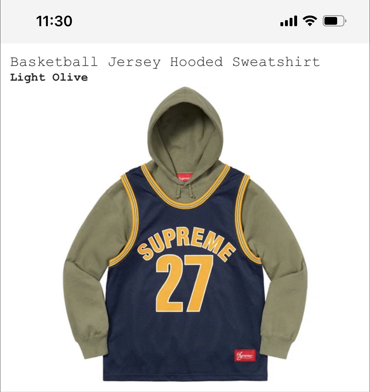 Two Supreme Basketball jersey hoodies (2) Rare