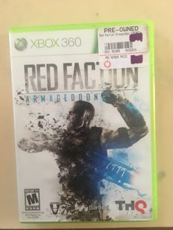 Xbox 360 red faction Armageddon
