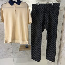 Gucci Outfit Size 38 Pants & Large Shirt