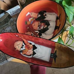 Large Ceramic Baguette & Food Dish Set