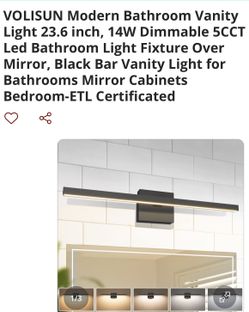 LED Modern Bathroom Vanity Light 23.6”- New