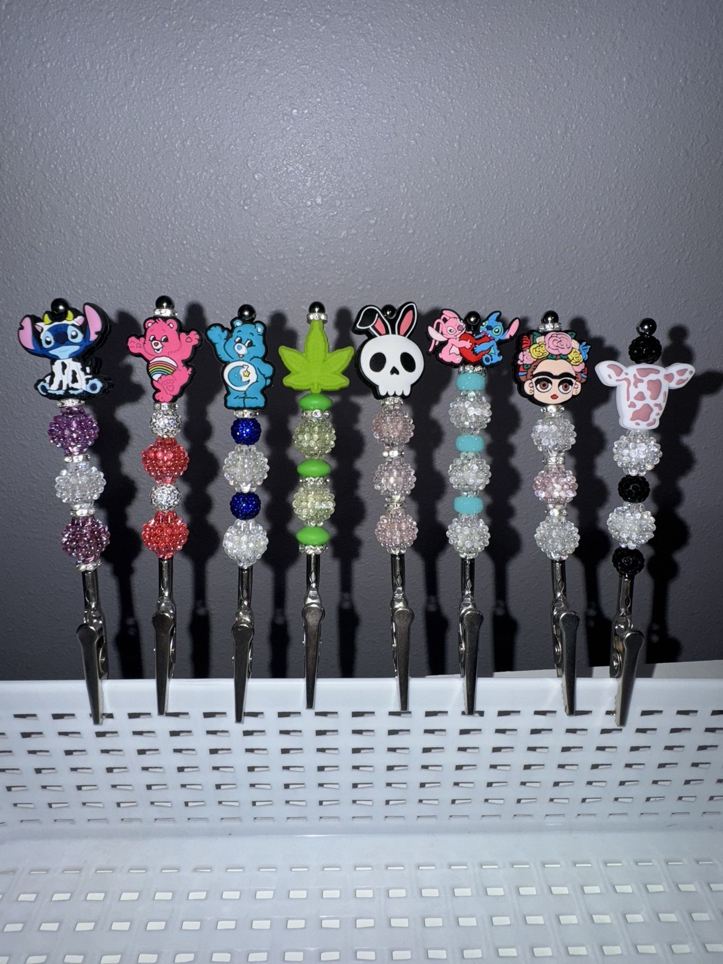 Beaded Alligator Clips