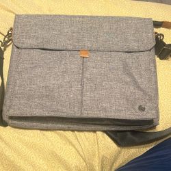 LAPTOP Messenger Bag By PKG Digital Carry Goods Grey Suit Fabric Toronto
