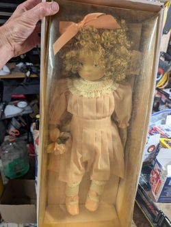Shirley Temple Porcelain Doll In Original Box