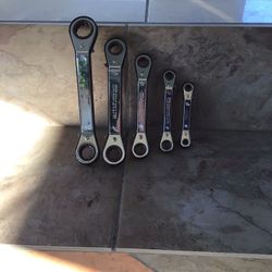  Ratcheting Box Wrenches (Set Of Five)