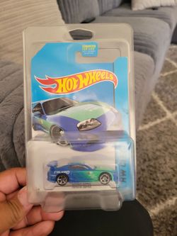 Hotwheels Toyota supra falken blue, green livery hw city