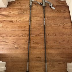 Rare Ice Lightening - Solid Carbon Graphite Composite Ski Poles -46”