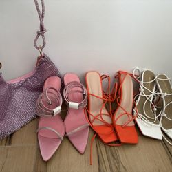 3 Heels And Purse
