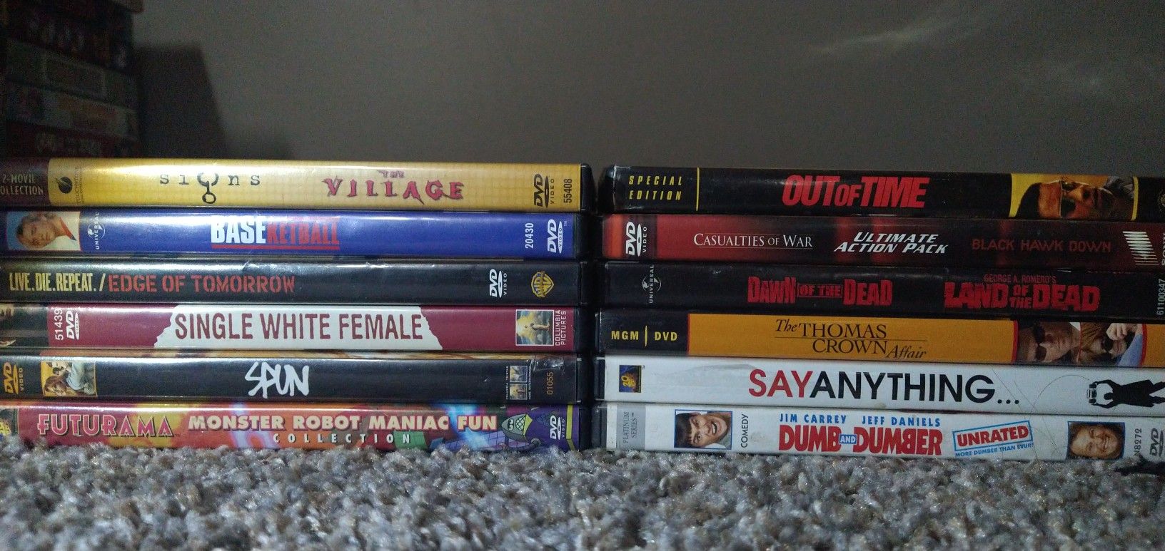 15 DVD Movies For $20