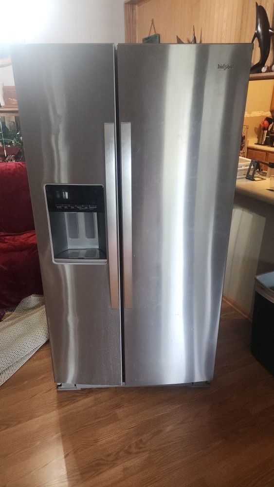 whirlpool side by side fridge