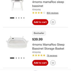 mamaRoo sleep bassinet w/storage Basket