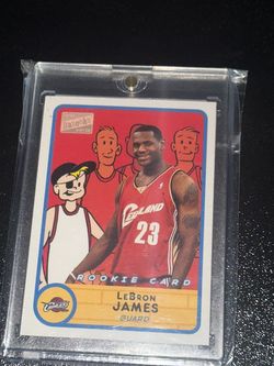 LeBron James Bazooka Rookie Card Cleveland Cavaliers
