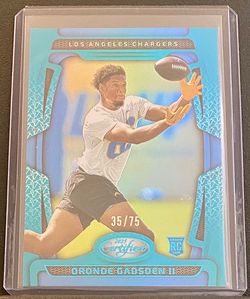 2025 Panini Certified Oronde Gadsden II Rookie Mirror Teal #35/75