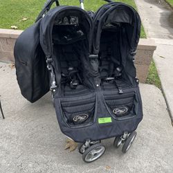 Double Stroller With Storage Bag - Jogging/Walking