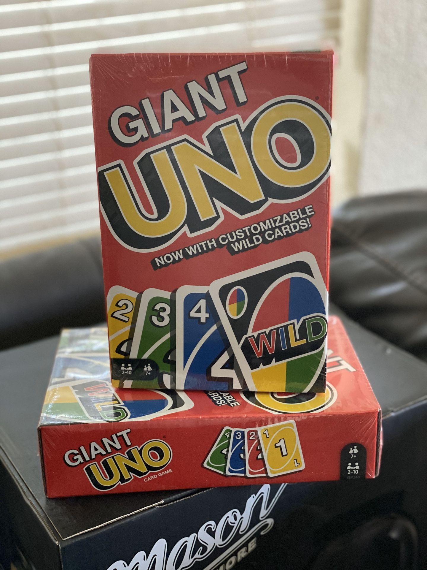 Brand new sealed Giant Uno cards.