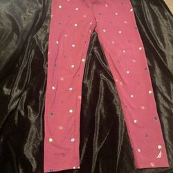 Nautica Size 6 Purple Flowered Leggings