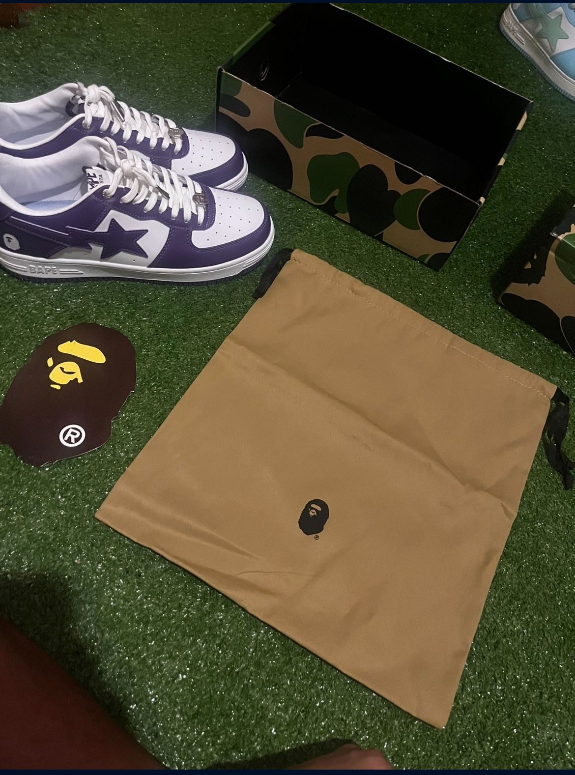 Purple Bapesta Shoes