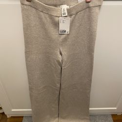 H&M Fine Knit Pants Light Beige