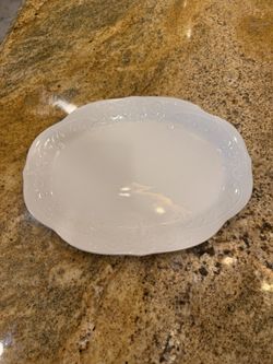 Lenox French perle White Oval Serving Platter 