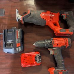 Craftsman Saw And Drill Battery And Charger $100