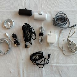 iPhone Bundle:  2 Lightning Portable Charger Banks, 8 Lightening Cables and 1 retractable charger