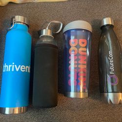 Variety Of Reusable Water Bottles 