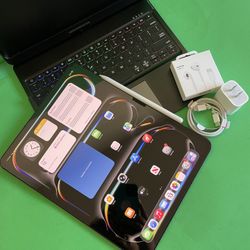 Apple IPad Pro 13”  (M4 chip /OLED display/ 2024) 256GB Wifi +5G Unlocked with keyboard, pen & Accessories (1TB $1299) 