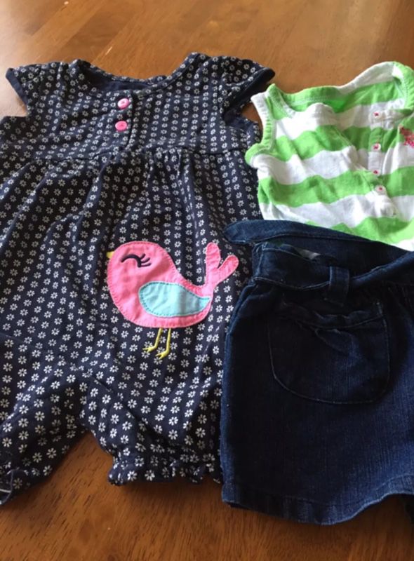 2 baby girl outfits size 18 months