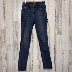 Dickies Women’s Carpenter Jeans Size 31/26 Dark Wash Utility Workwear Straight 