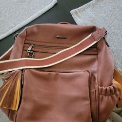 Leather Backpack Purse 