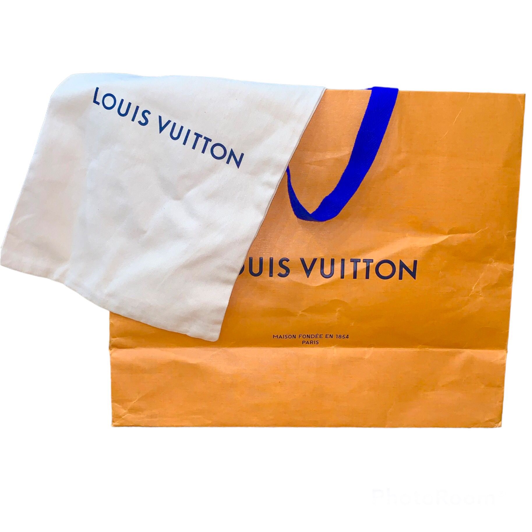 Louis Vuitton Shopping Bag Paper Gift Empty Large Xl LV Storage Replacement dust