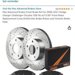 Ceramic Brake Pads And Rotors For Dodge Charger/Chrysler 300 6 Cylinder 
