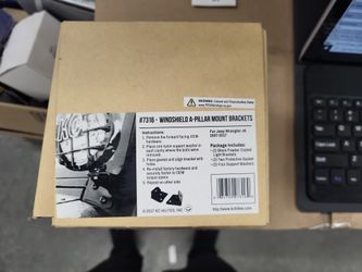 Jeep Wrangler JK (2007-2018) A-Pillar Light Mount Bracket Set (Pair)